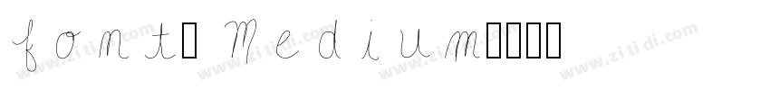 font2 Medium字体转换
